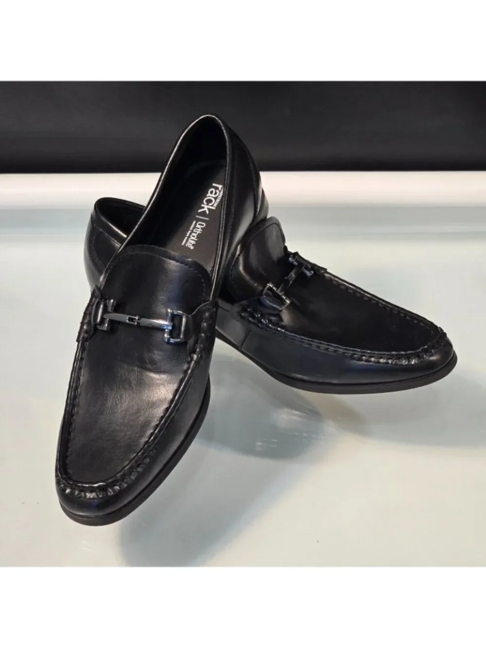 Nordstrom Rack Ortholite Baldwin Black Slip On Loafers Mens Sz 10 US Shoes
